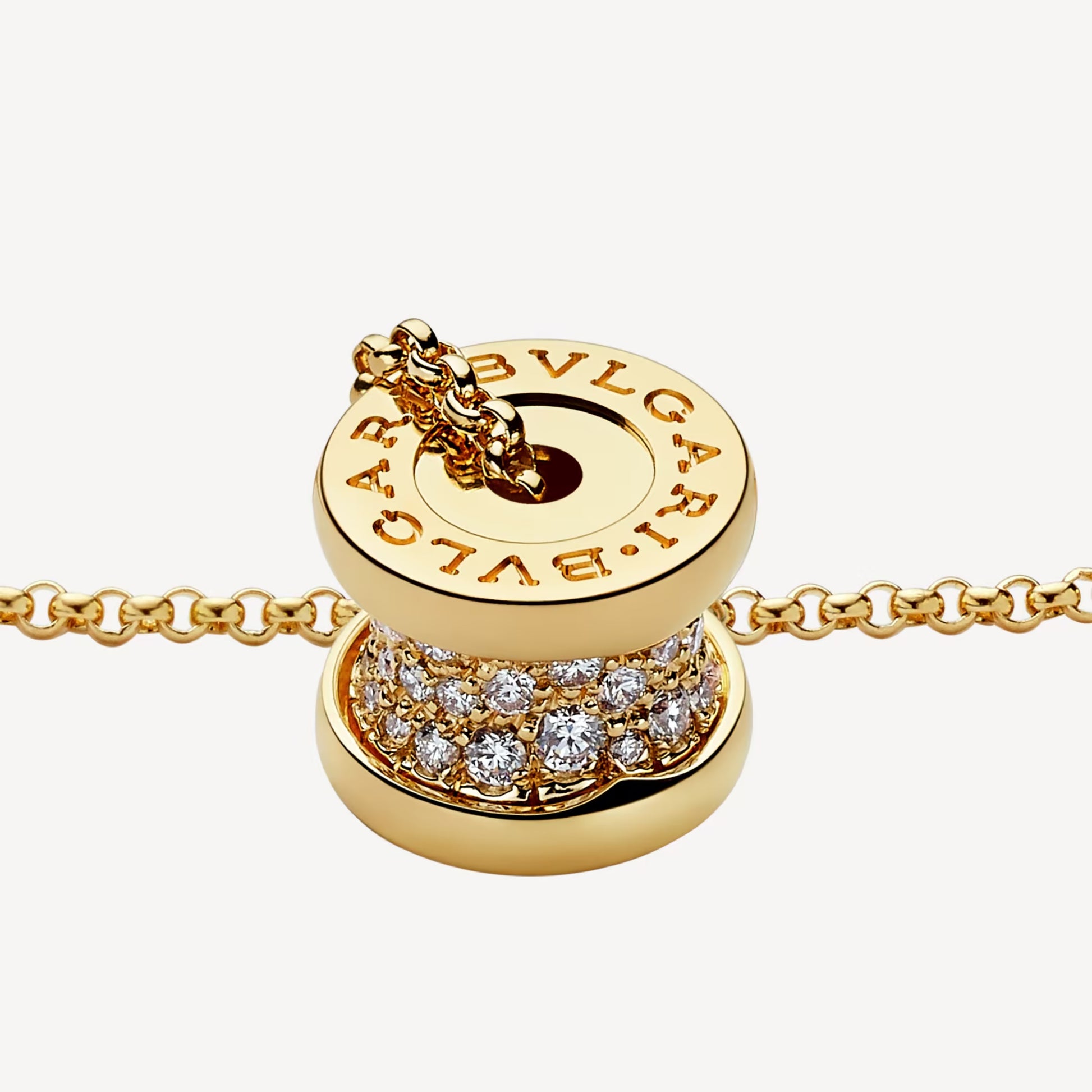   Dây chuyền Bvlgari B.zero1 mini vàng 18k, kim cương