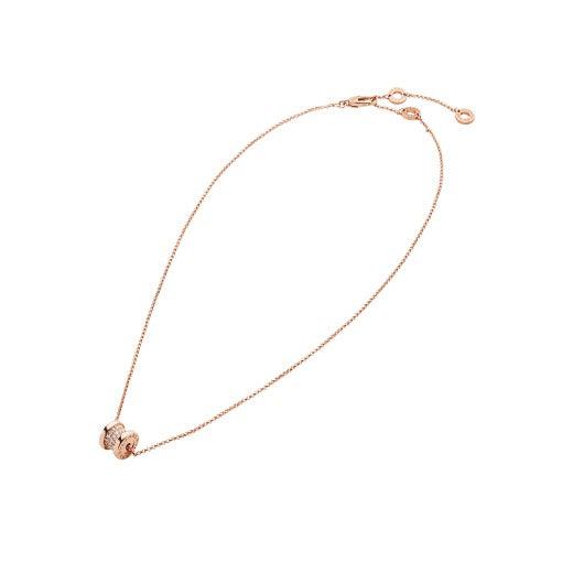 Dây chuyền BVLgari B.zero1 vàng hồng 18k - kim cương