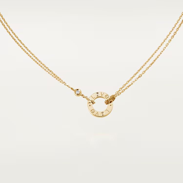 Dây chuyền Cartier Love | Vàng 18k - 2 kim cương