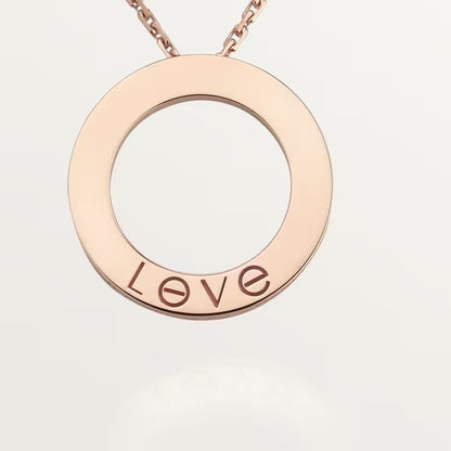 Dây chuyền Cartier Love | Vàng hồng 18k - 3 kim cương