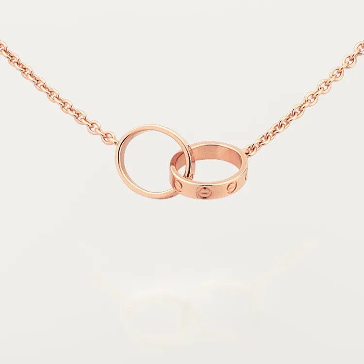 Dây chuyền Cartier Love đôi | Vàng hồng 18k