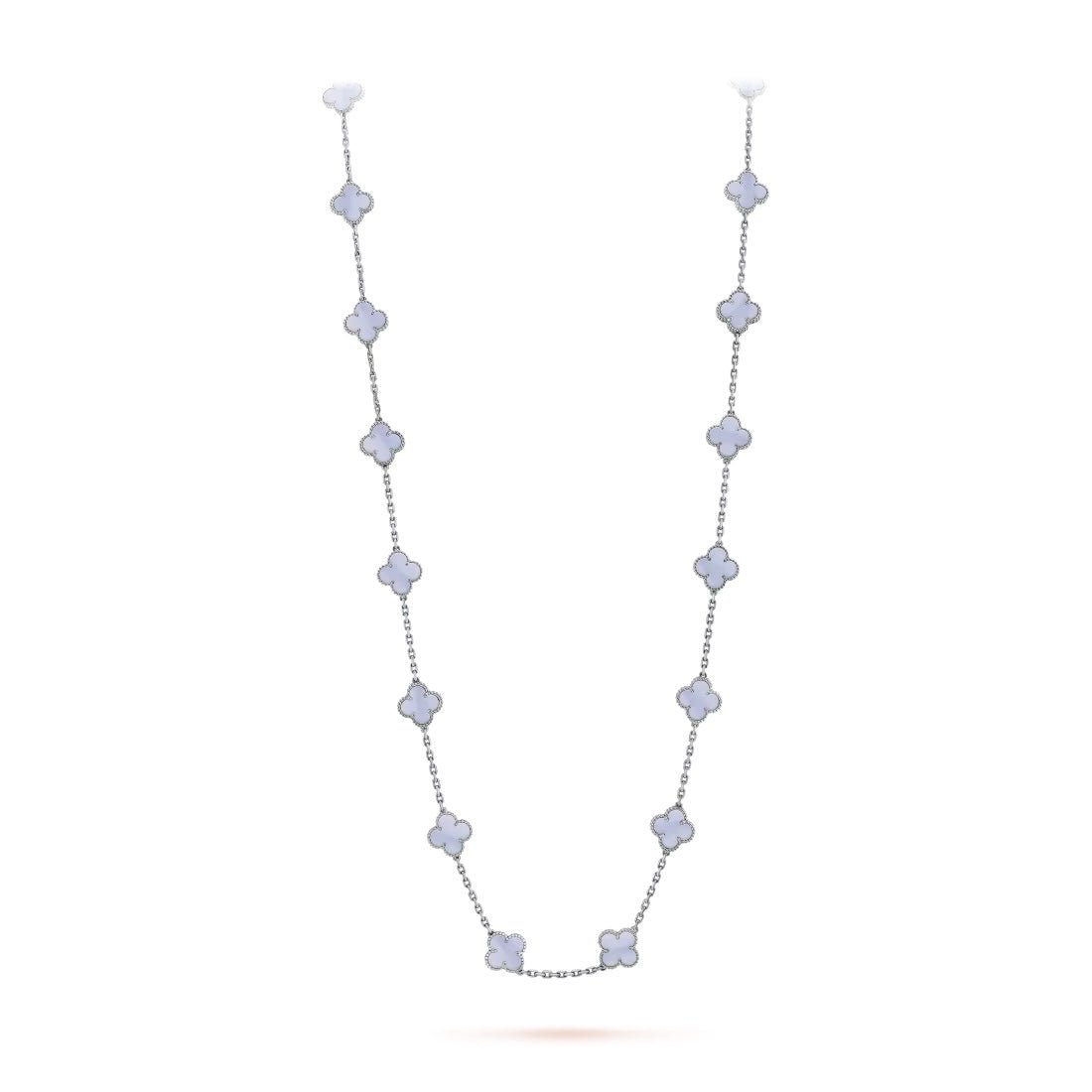 Dây chuyền Van Cleef & Arpels Alhambra dài 20 hoa Chalcedony