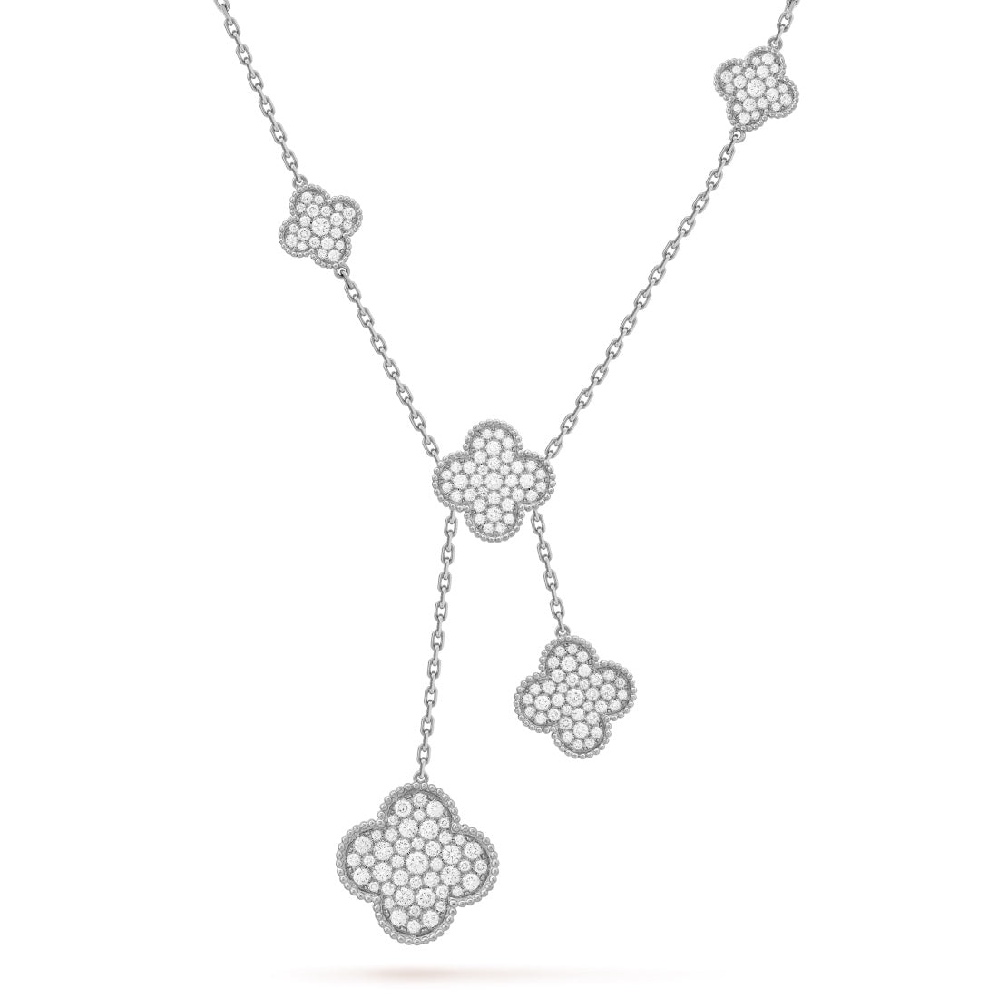 Dây chuyền Van Cleef & Arpels Magic Alhambra 42cm 6 hoa Kim cương