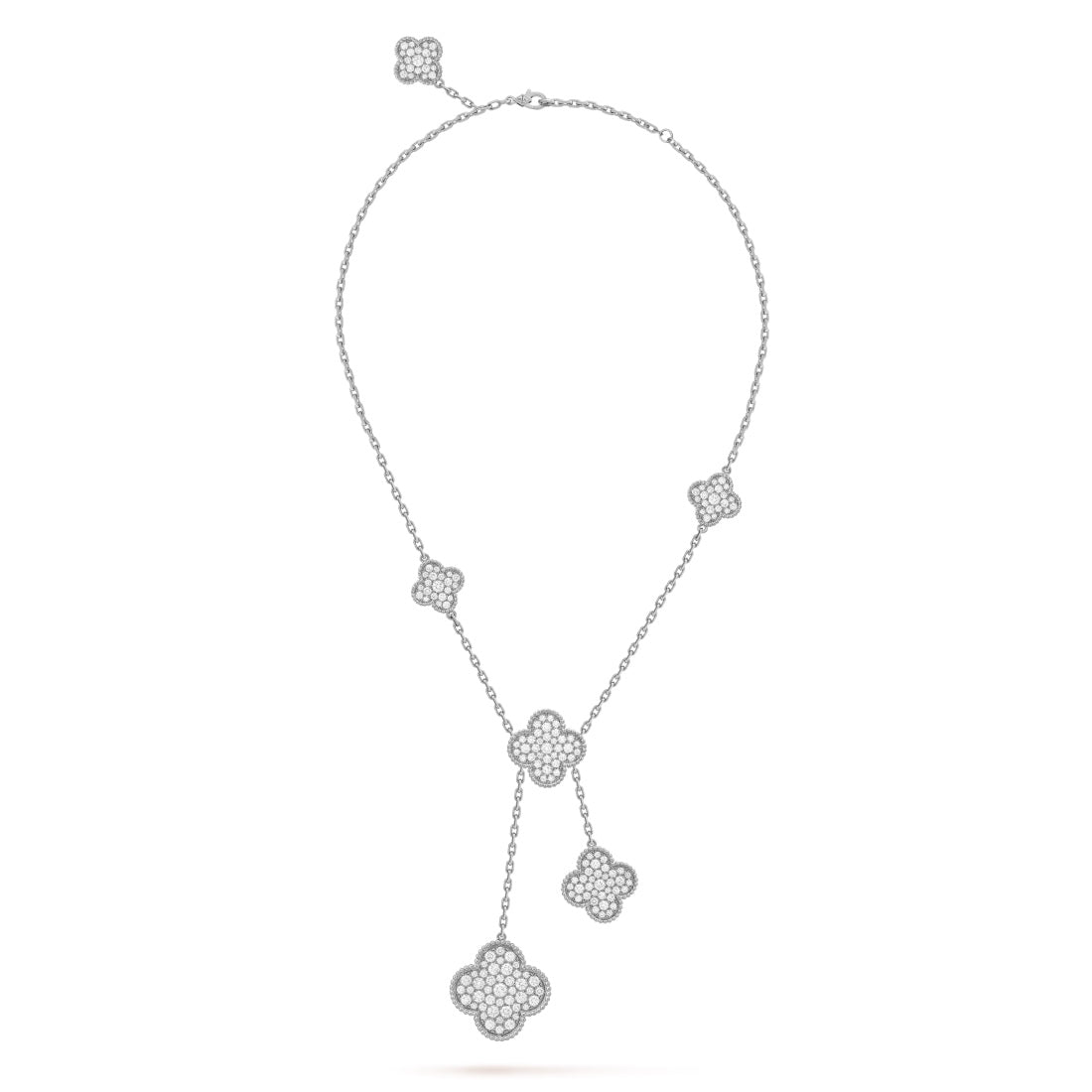 Dây chuyền Van Cleef & Arpels Magic Alhambra 42cm 6 hoa Kim cương