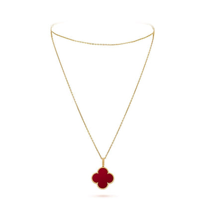 Dây chuyền Van Cleef & Arpels Magic Alhambra 90cm Carnelian