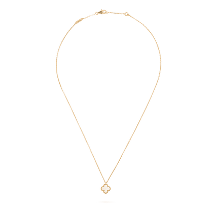 Dây chuyền Van Cleef & Arpels Sweet Alhambra vàng 18K xà cừ trắng