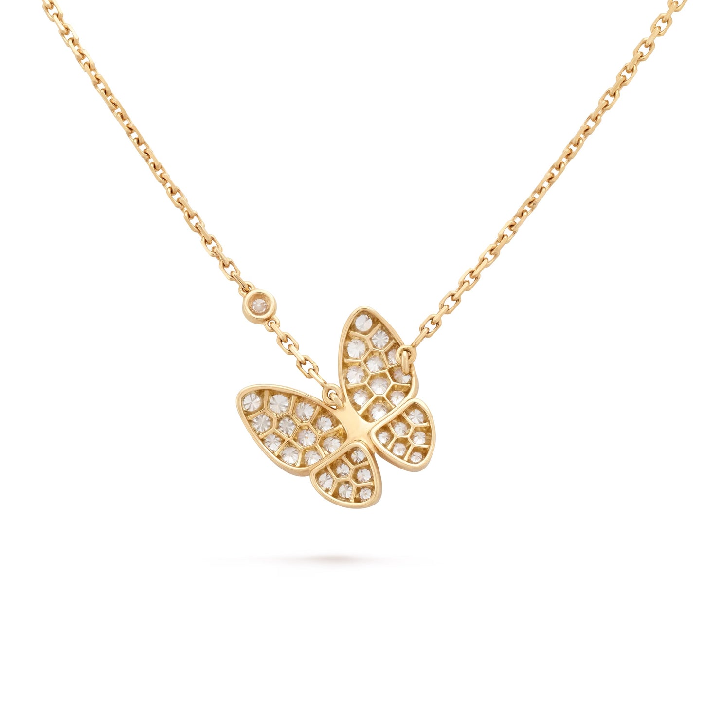   Dây chuyền Van Cleef & Arpels Two Butterfly vàng 18k, kim cương