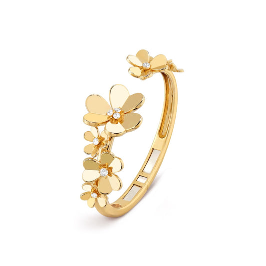   Lắc tay Van Cleef & Arpels Frivole 7 flowers vàng 18k