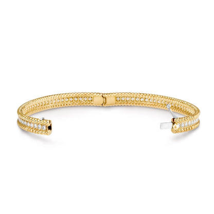   Lắc tay Van Cleef & Arpels Perlée diamonds, 1 rows vàng 18k