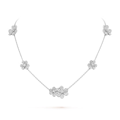   Mặt dây chuyền Van Cleef & Arpels Frivole 9 hoa full kim cương