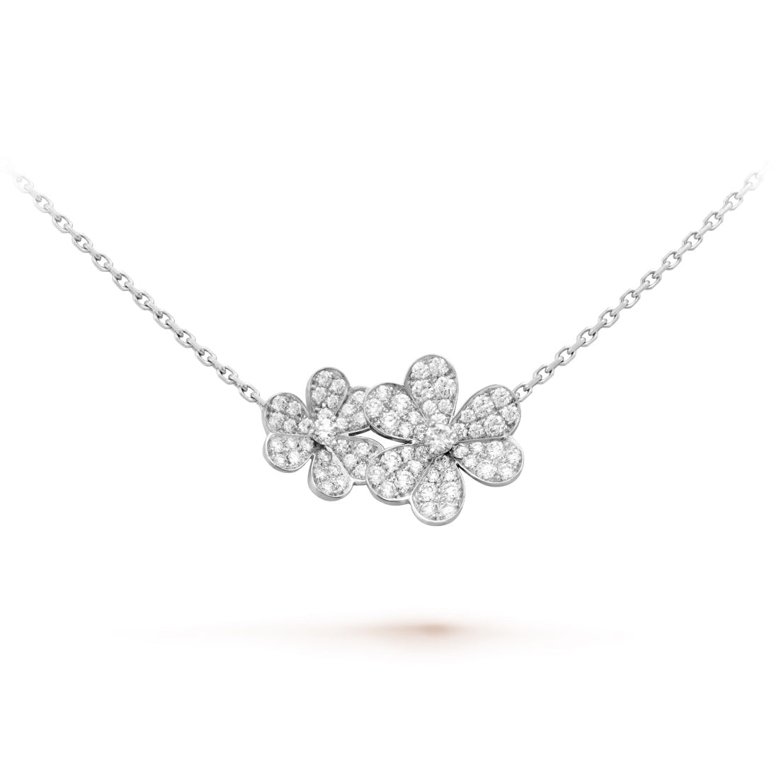   Mặt dây chuyền Van Cleef & Arpels Frivole 9 hoa full kim cương