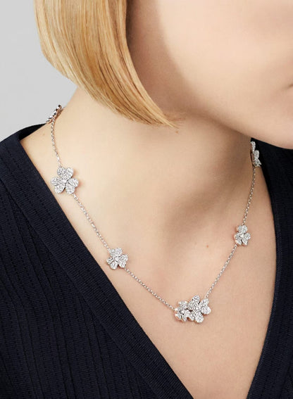 Mặt dây chuyền Van Cleef & Arpels Frivole 9 hoa full kim cương