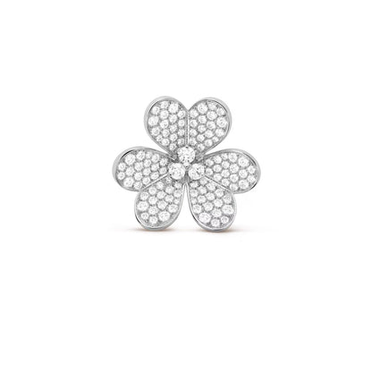   Mặt dây chuyền Van Cleef & Arpels Frivole clip mẫu rất lớn full kim cương