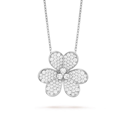   Mặt dây chuyền Van Cleef & Arpels Frivole clip mẫu rất lớn full kim cương