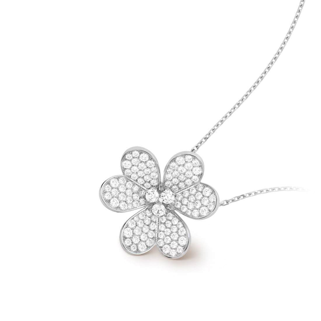   Mặt dây chuyền Van Cleef & Arpels Frivole clip mẫu rất lớn full kim cương