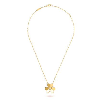   Mặt dây chuyền Van Cleef & Arpels Frivole mẫu lớn vàng 18k