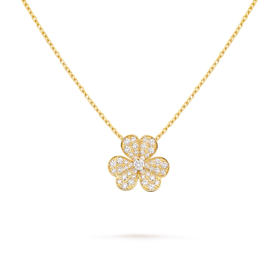   Mặt dây chuyền Van Cleef & Arpels Frivole mẫu nhỏ vàng 18k, kim cương