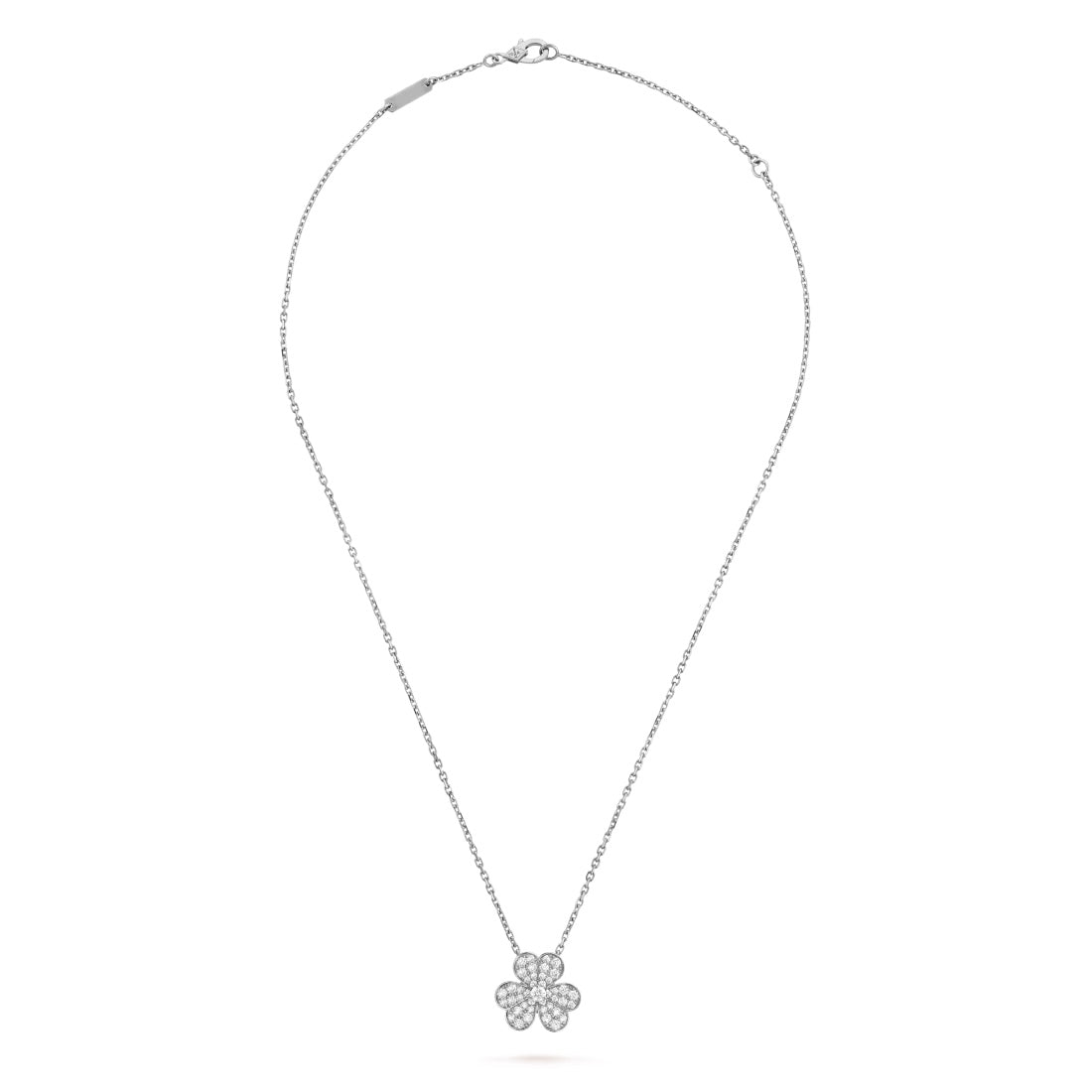   Mặt dây chuyền Van Cleef & Arpels Frivole mẫu nhỏ vàng trắng full kim cương