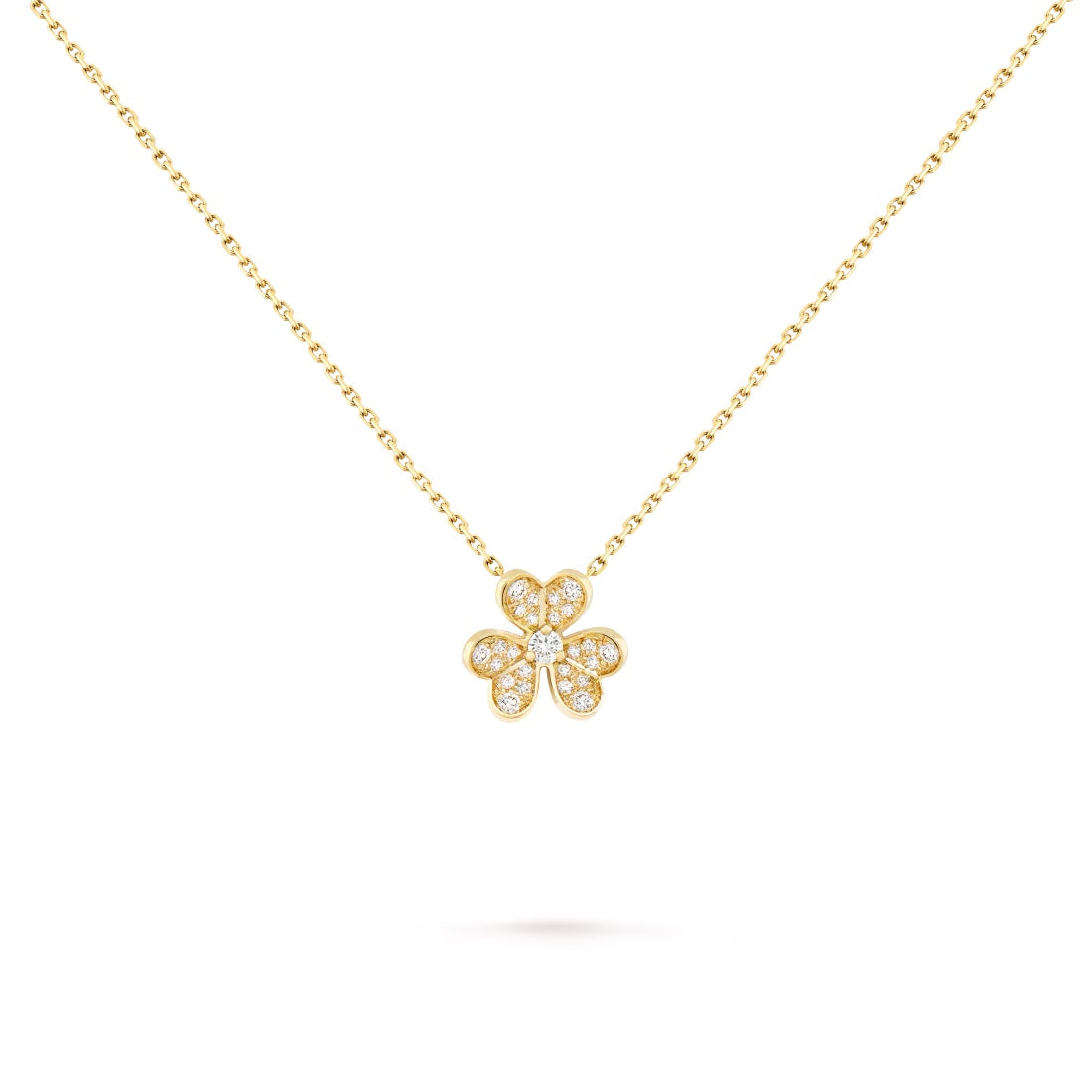   Mặt dây chuyền Van Cleef & Arpels Frivole mini vàng 18k, kim cương