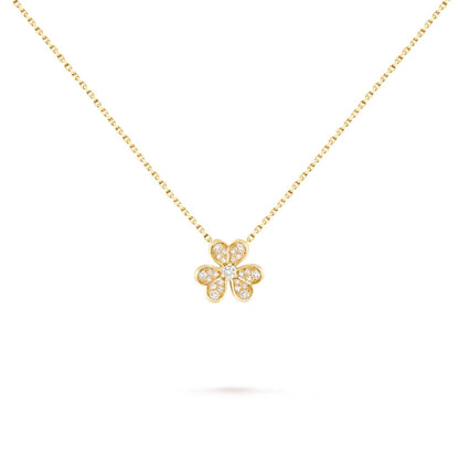   Mặt dây chuyền Van Cleef & Arpels Frivole mini vàng 18k, kim cương