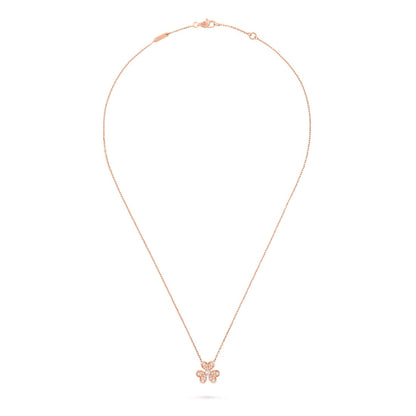   Mặt dây chuyền Van Cleef & Arpels Frivole mini vàng hồng 18K, kim cương