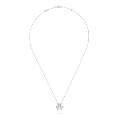   Mặt dây chuyền Van Cleef & Arpels Frivole mini vàng trắng 18k, kim cương