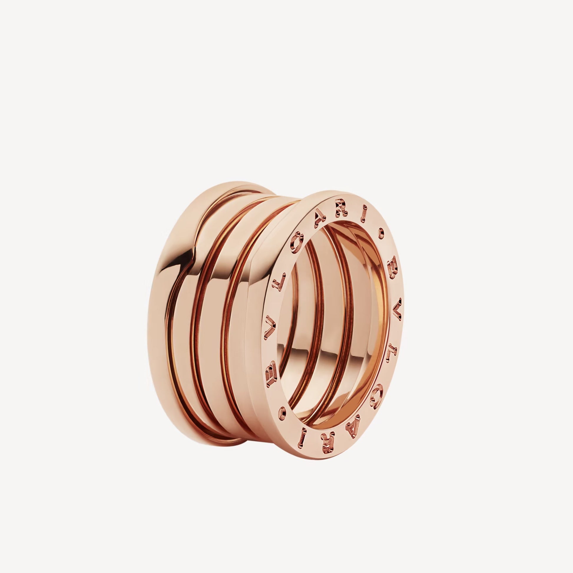   Nhẫn Bvlgari B.zero1 four-band vàng hồng 18k