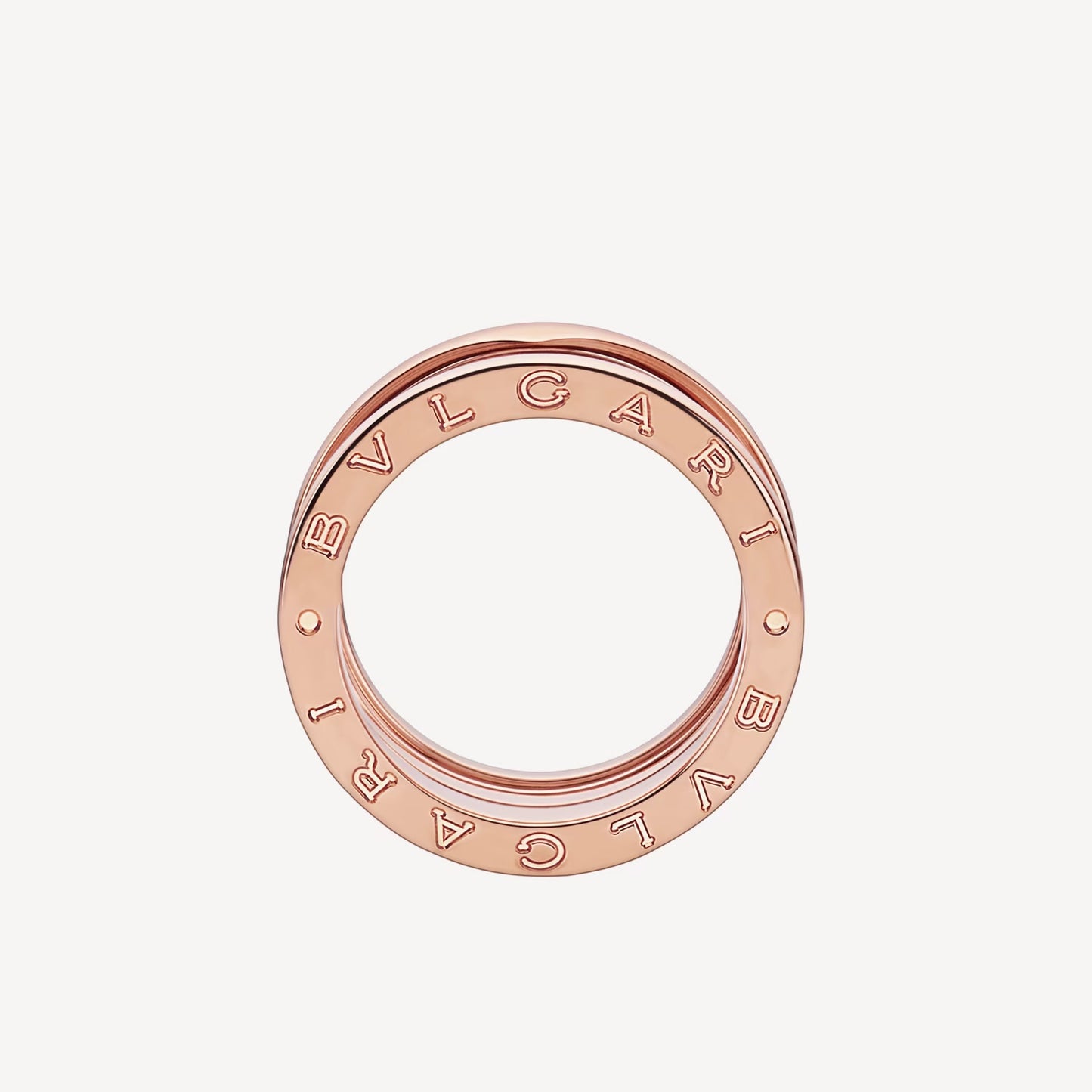   Nhẫn Bvlgari B.zero1 four-band vàng hồng 18k