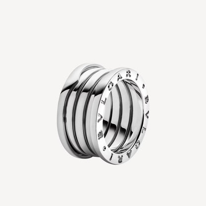   Nhẫn Bvlgari B.zero1 four-band vàng trắng 18k