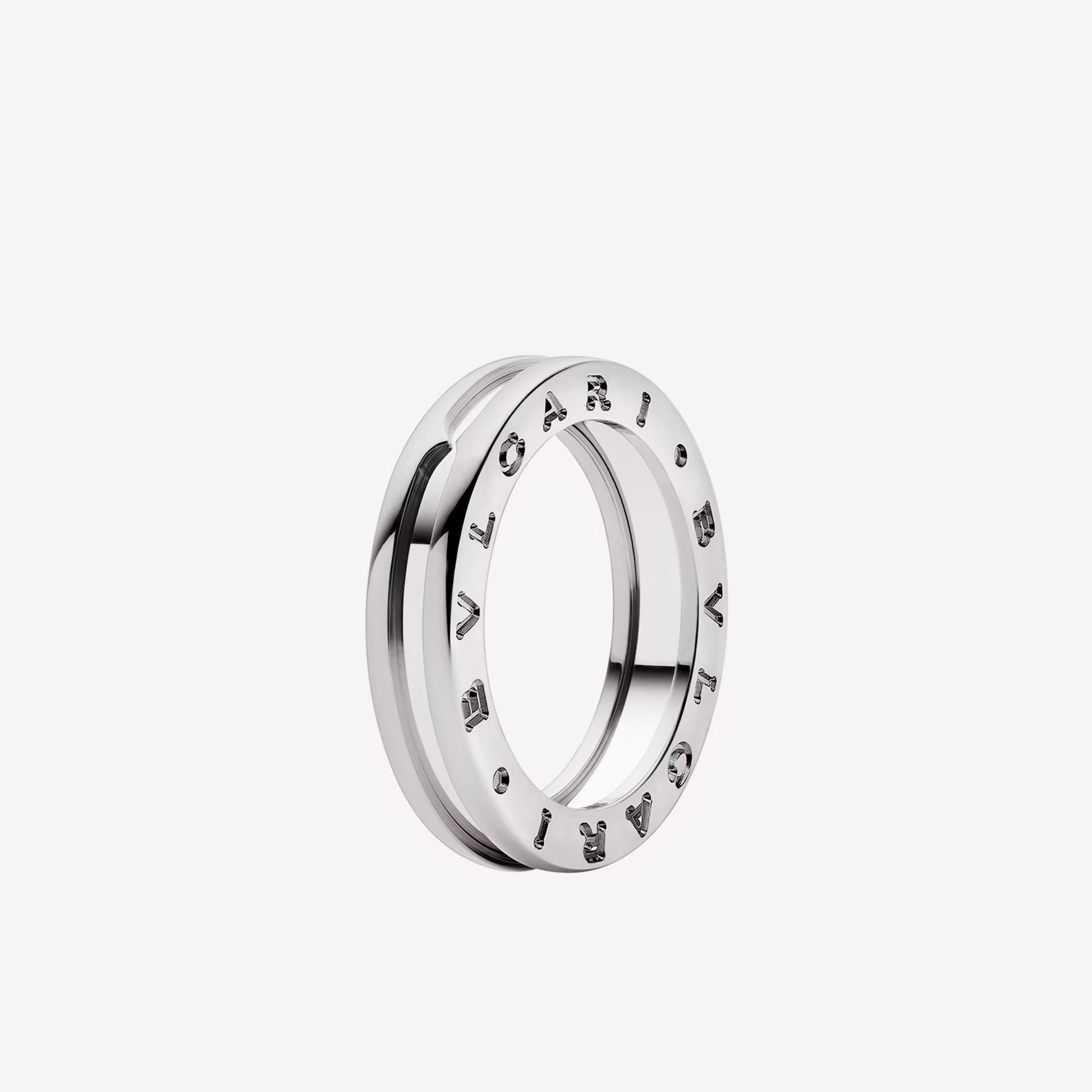   Nhẫn Bvlgari B.zero1 one-band vàng trắng 18k