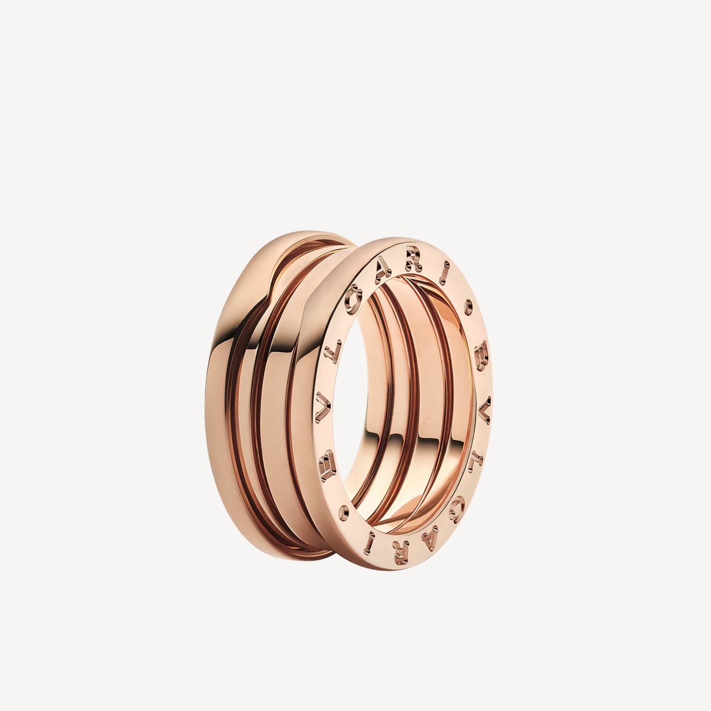   Nhẫn Bvlgari B.zero1 three-band vàng hồng 18k