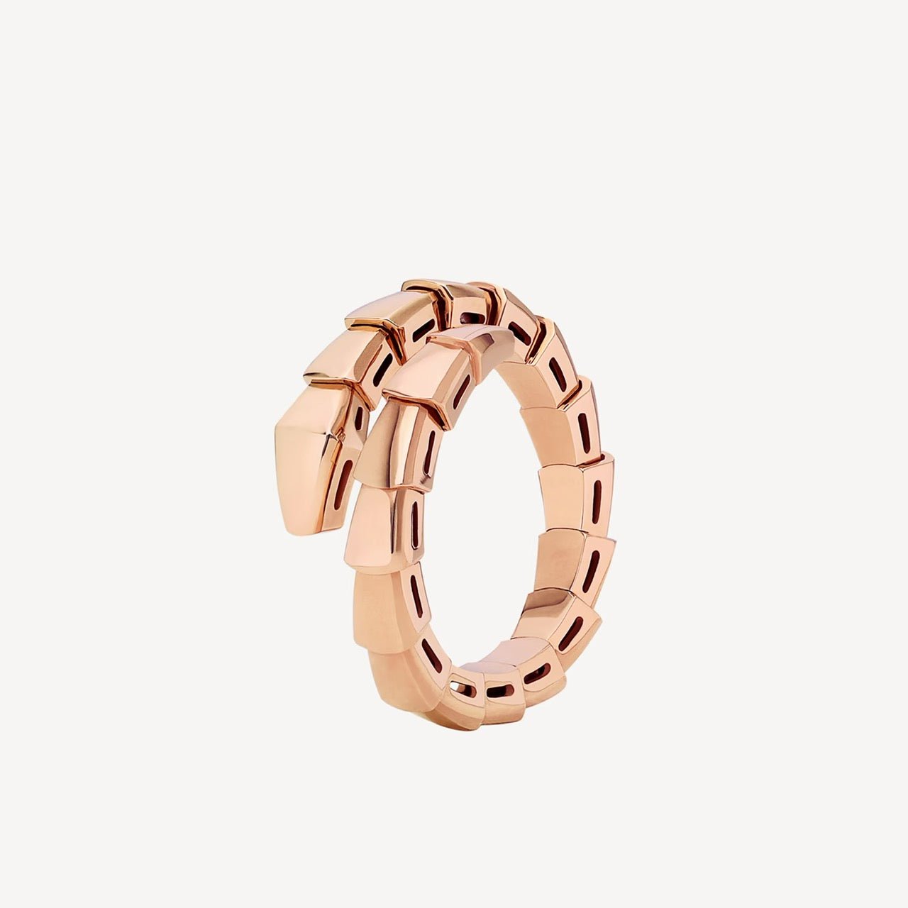 Nhẫn Bvlgari Serpenti Viper vàng hồng 18k