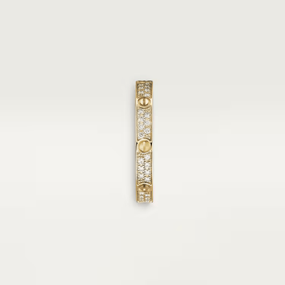 Nhẫn Cartier Love 2.6mm | Vàng 18k - Kim cương Pave