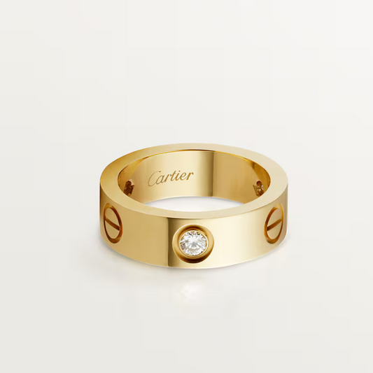   Nhẫn Cartier Love 5.5mm | Vàng 18k - 3 kim cương