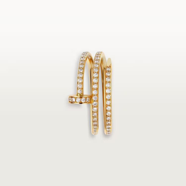 Nhẫn Cartier đinh Juste Un Clou 1.8mm 2 vòng | Vàng 18k - Full Kim cương