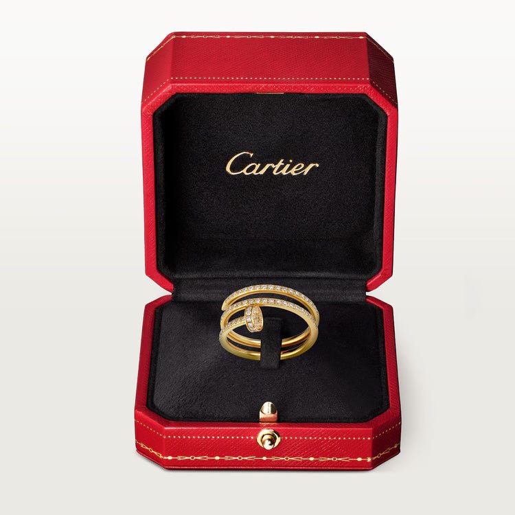 Nhẫn Cartier đinh Juste Un Clou 1.8mm 2 vòng | Vàng 18k - Full Kim cương