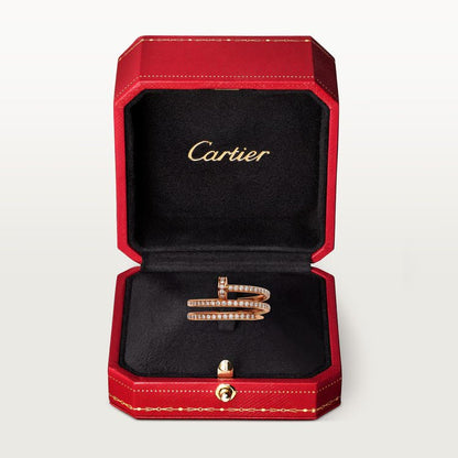 Nhẫn Cartier đinh Juste Un Clou 1.8mm 2 vòng | Vàng hồng 18k - Full Kim cương