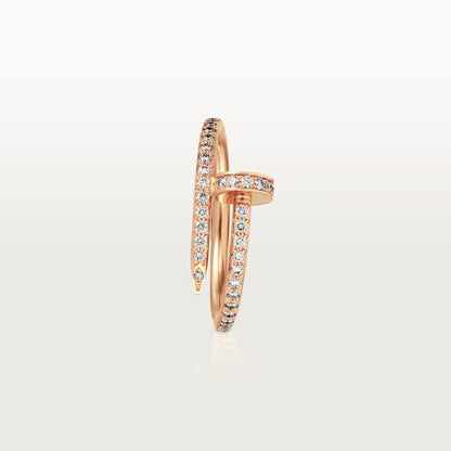 Nhẫn Cartier đinh Juste Un Clou 1.8mm | Vàng hồng 18k - Full Kim cương