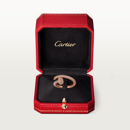 Nhẫn Cartier đinh Juste Un Clou 2.65mm | Vàng hồng 18k - Full Kim cương