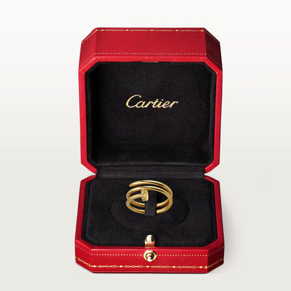   Nhẫn Cartier đinh Juste Un Clou vàng 18k - hai vòng - hai đầu kim