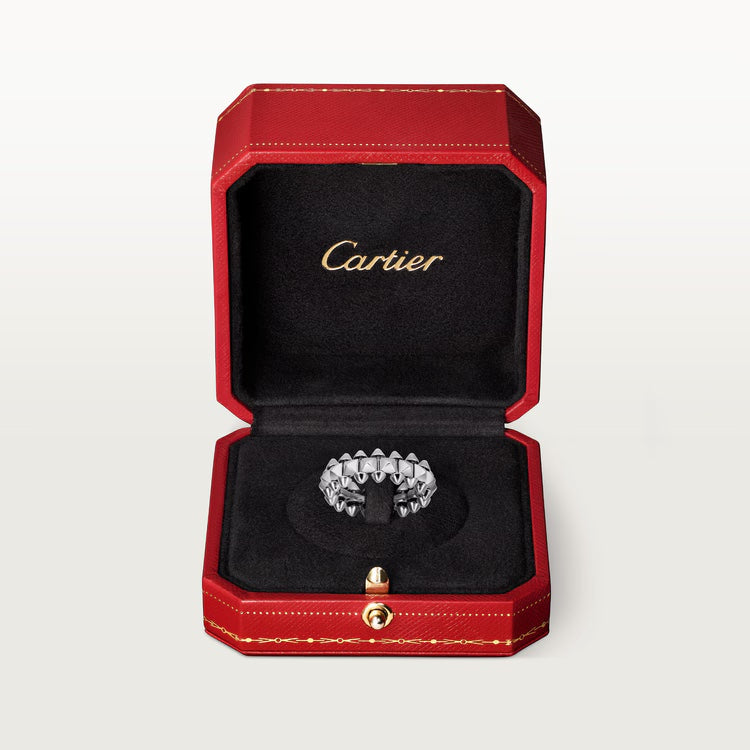   Nhẫn Clash de Cartier 8mm | Vàng trắng 18k mạ rhodium