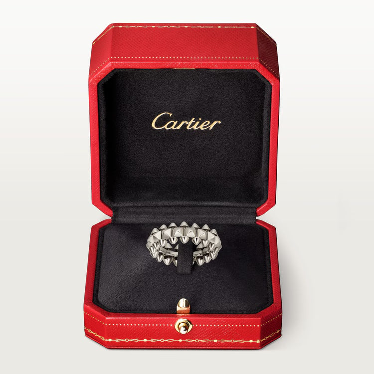   Nhẫn Clash de Cartier 8mm | Vàng trắng 18k