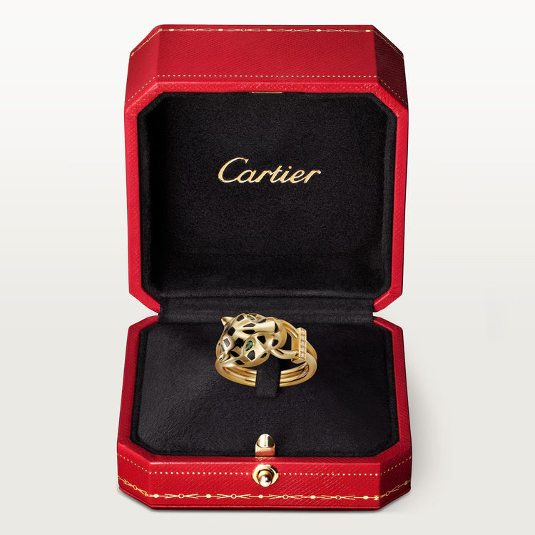   Nhẫn Panthère de Cartier 10.7mm | Vàng 18k - Onyx - Garnet