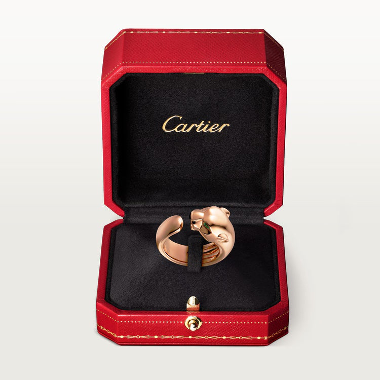   Nhẫn Panthère de Cartier - 11mm | Vàng hồng 18k - Onyx - Garnet