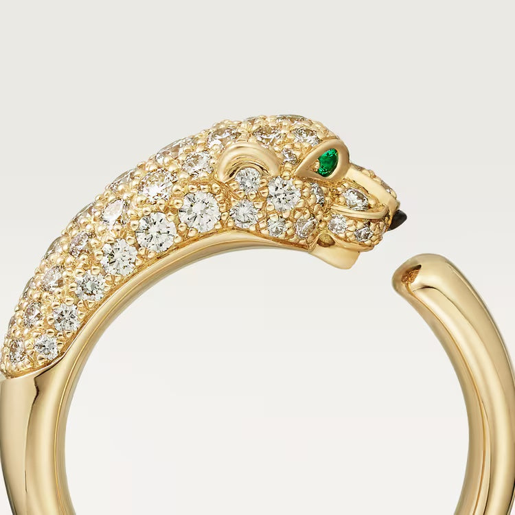   Nhẫn Panthère de Cartier - 7.31mm | Vàng 18k - Diamond - Emerald - Onyx