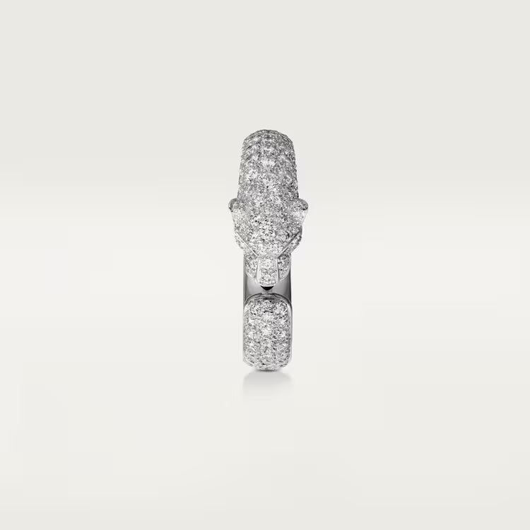   Nhẫn Panthère de Cartier - 7.31mm | Vàng trắng 18k - Diamond - Emerald - Onyx