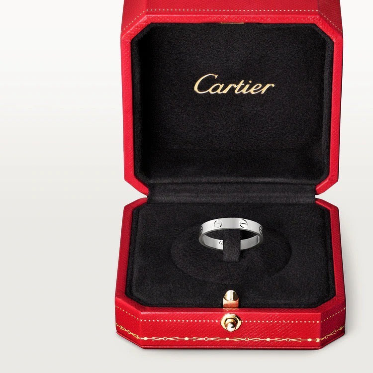   Nhẫn cưới Cartier Love 3.6mm | Vàng trắng 18k