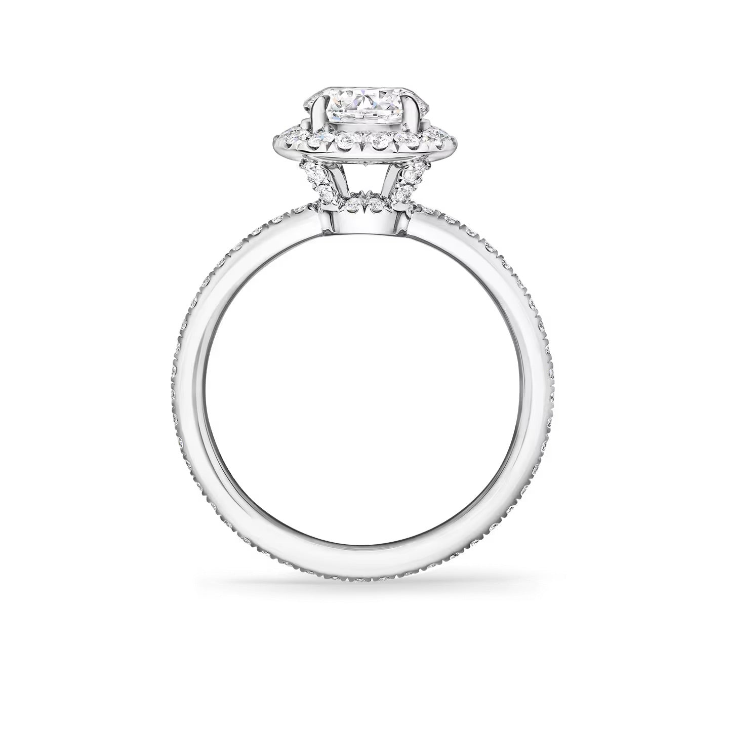   Nhẫn đính hôn Round Brilliant Diamond Micropavé