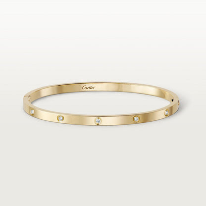   Vòng tay Cartier LOVE vàng 18k - 10 kim cương - 3.65mm