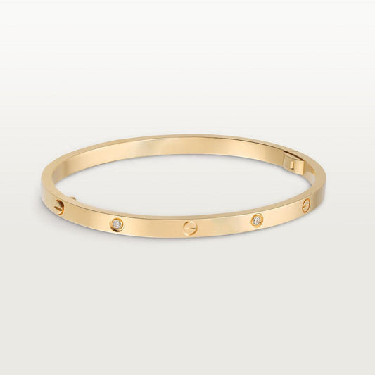   Vòng tay Cartier LOVE vàng 18k - 6 kim cương - 3.65mm